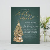 ホリデーマーケットフライヤークリスマスグリーン招待状 (スタンド正面)