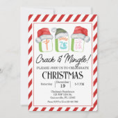 ホリデーマージャンパーティー編集可能招待状、マージャン 招待状 (正面)