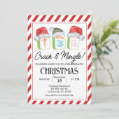 ホリデーマージャンパーティー編集可能招待状、マージャン 招待状 (スタンド正面)