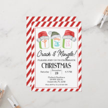 ホリデーマージャンパーティー編集可能招待状、マージャン