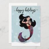 ホリデーマーメイドクリスマスダイヤモンドブリング シーズンカード (正面/裏面)