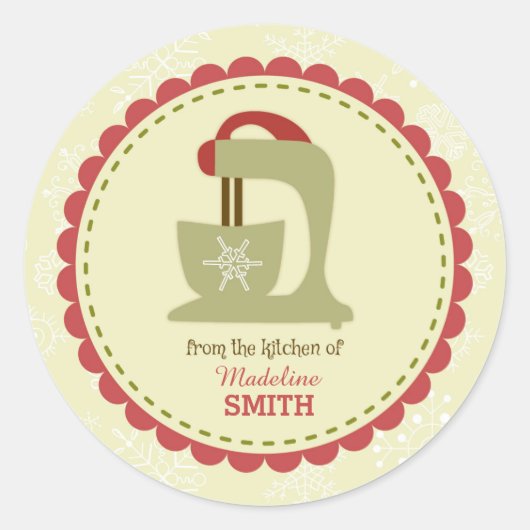 ホリデーミキサー/ミキサーラベルシール ラウンドシール (正面)