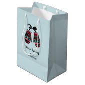 ホリデーミッテンスウォーミングスクリスマス抱き枕 ミディアムペーパーバッグ (裏面アングル)