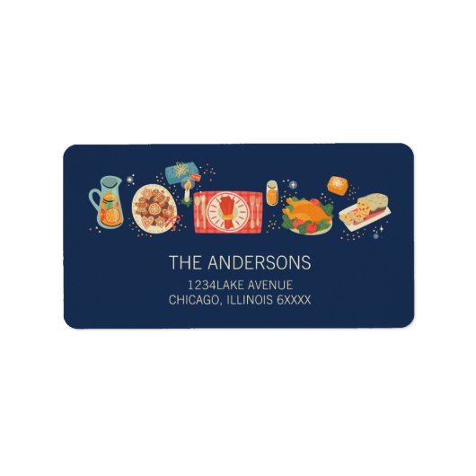 ホリデーミールの心地よいとジョイアドレス ラベル (正面)