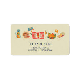 ホリデーミールの心地よいとジョイアドレス ラベル