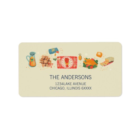 ホリデーミールの心地よいとジョイアドレス ラベル (正面)