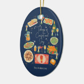 ホリデーミールタイディングオブ心地よい&ジョイホリデイ セラミックオーナメント (左)