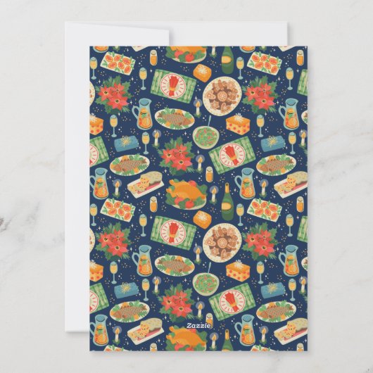 ホリデーミールタイディングオブ心地よい&ジョイホリデーカード シーズンカード (裏面)