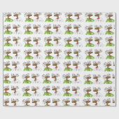 ホリデームース ラッピングペーパー (フラット)