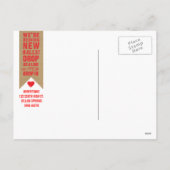 ホリデームービングアナウンスメントデッキ新しいホール シーズンポストカード (裏面)