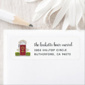 ホリデームービングアナウンスメント差出人住所ラベル ラベル (インサイチュ)