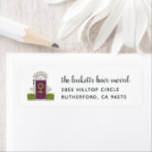 ホリデームービングアナウンスメント差出人住所ラベル ラベル (インサイチュ)