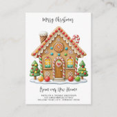 ホリデームービングキュートジンジャーブレッドハウスニューアドレス エンクロージャーカード (正面)
