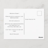 ホリデームービングニューホームレ素朴ッドトラック ポストカード (裏面)