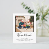 ホリデームービング引っ越しましたプレイドシンプルフォトカード (スタンド正面)