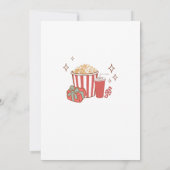 ホリデームービーナイトクリスマスパーティの招待状 招待状 (裏面)