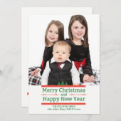 ホリデーメッセージフォトホリデーカード シーズンカード (正面/裏面)