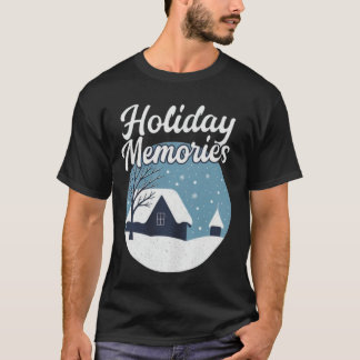 ホリデーメモリーズ(ヴィンテージコージークリスマス)Tシャツ Tシャツ