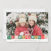 ホリデーメリージョイ&ブライトフォトカード サンキューカード (正面)