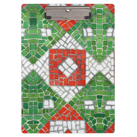 ホリデーモザイクのクリップボード クリップボード (正面)