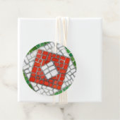 ホリデーモザイクラウンドギフトラベル フェイバータグ (インサイチュ)