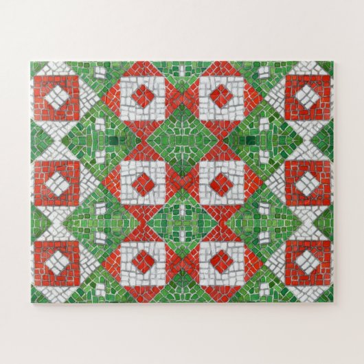 ホリデーモザイク16x20ビッグピースパズル ジグソーパズル (横)