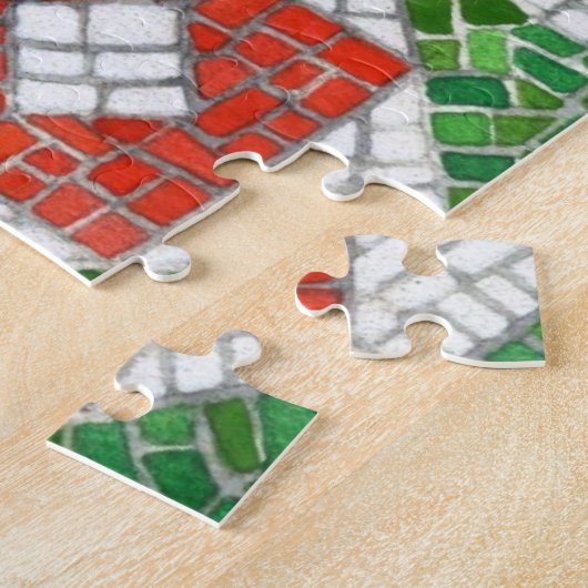 ホリデーモザイク16x20ビッグピースパズル ジグソーパズル (側面)