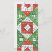 ホリデーモザイク4x9フラットカード/垂直 カード (正面)