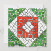 ホリデーモザイク5.25平方フラットカード シーズンカード (正面)