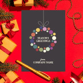 ホリデーモダンリース企業のクリスマス シーズンカード