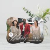 ホリデーモダン応援フォトビジネスホリデーカード シーズンカード (スタンド正面)