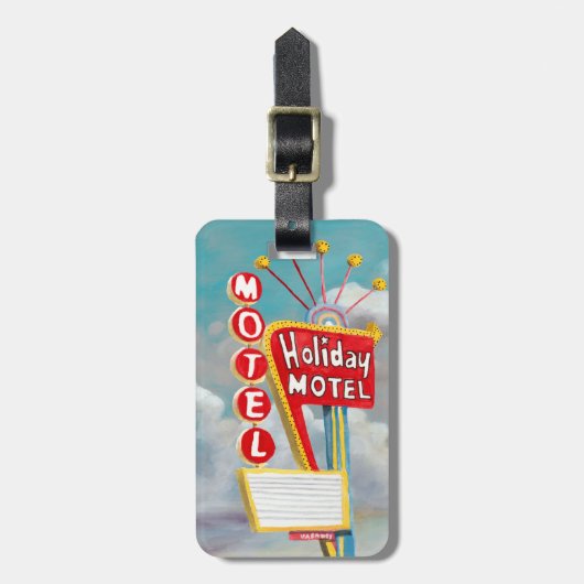 ホリデーモーテルサイン ラゲッジタグ (正面縦)