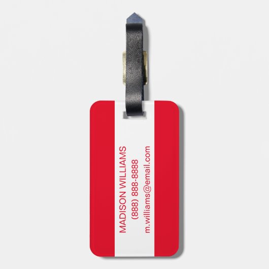 ホリデーモーテルサイン ラゲッジタグ (裏面縦)