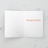 ホリデーヤギのオーナメント カード (内部)