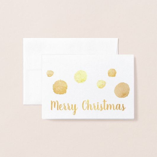 ホリデーヤーンボールクラフツ 箔カード (封筒付き正面)