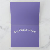 ホリデーユニコーンフクロウとキツネ カード (内部)