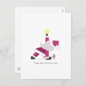 ホリデーヨギサンタクリスマスポストカード シーズンポストカード (正面/裏面)