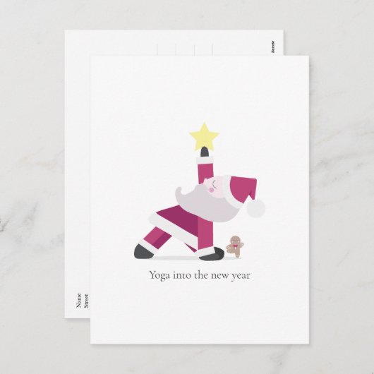 ホリデーヨギサンタクリスマスポストカード シーズンポストカード (正面/裏面)