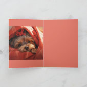 ホリデーヨークシャーテリア カード (内部)