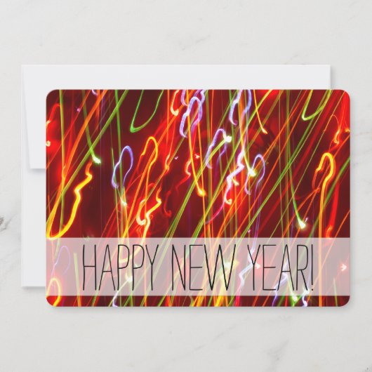 ホリデーライツニューイーブパーティの招待状 招待状 (正面)