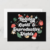 ホリデーライトと生殖の権利III シーズンポストカード (正面/裏面)