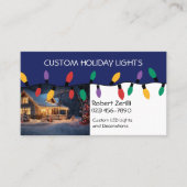 ホリデーライトと装飾の設置 名刺 (正面)