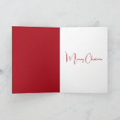 ホリデーライトに包まれたトラ猫 シーズンカード (内部)