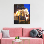 ホリデーライトアンドロッカーズ – マーサズヴィネヤード キャンバスプリント (インサイチュ (リビング))