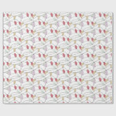 ホリデーライトクリスマスラッピング紙 ラッピングペーパー (フラット)