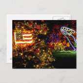 ホリデーライトショアエーカーズ州パーク，オレゴン シーズンポストカード (正面/裏面)