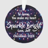 ホリデーライトスパークルブライトロマンチック オーナメント (正面)