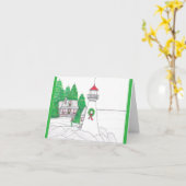 ホリデーライトハウスカード カード (黄色い花)