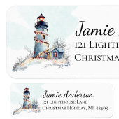 ホリデーライトハウスクリスマス差出人住所 ラベル