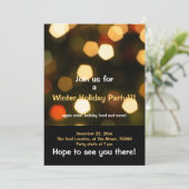 ホリデーライトパーティー招待状 招待状 (スタンド正面)